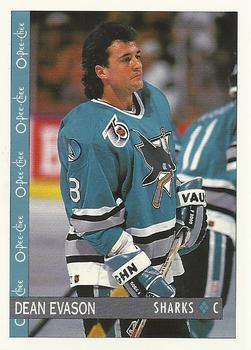 1992-93 O-Pee-Chee #381 Dean Evason Front