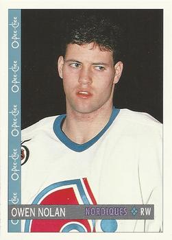 1992-93 O-Pee-Chee #382 Owen Nolan Front