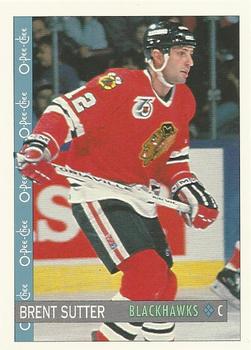 1992-93 O-Pee-Chee #60 Brent Sutter Front