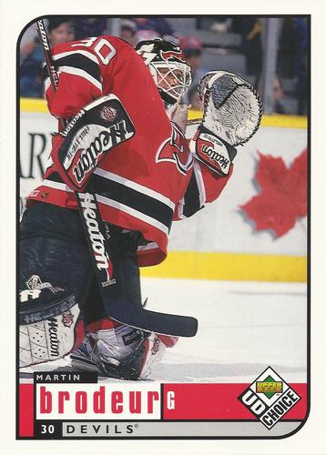 1998-99 UD Choice - Blow-Ups #4 Martin Brodeur Front