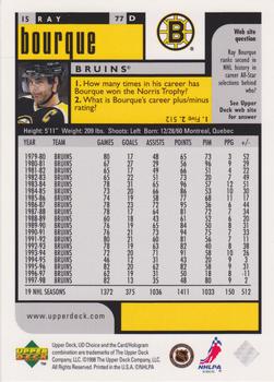 1998-99 UD Choice Preview #15 Ray Bourque Back
