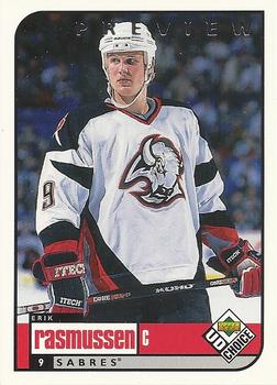 1998-99 UD Choice Preview #25 Erik Rasmussen Front
