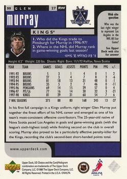 1998-99 UD Choice Preview #99 Glen Murray Back
