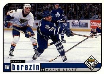 1998-99 UD Choice Preview #201 Sergei Berezin Front