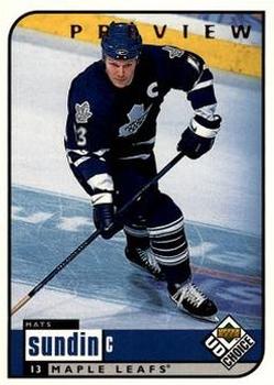 1998-99 UD Choice Preview #203 Mats Sundin Front