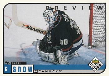1998-99 UD Choice Preview #207 Garth Snow Front