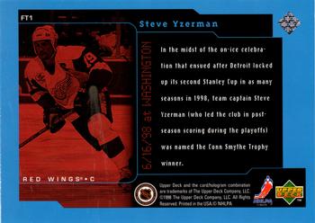 1998-99 Upper Deck - Box Toppers #FT1 Steve Yzerman Back
