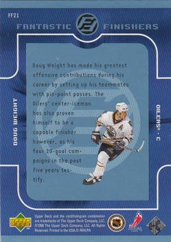 1998-99 Upper Deck - Fantastic Finishers #FF21 Doug Weight Back