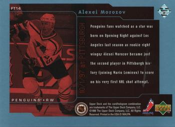 1998-99 Upper Deck - Frozen in Time #FT14 Alexei Morozov Back