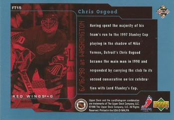 1998-99 Upper Deck - Frozen in Time #FT15 Chris Osgood Back