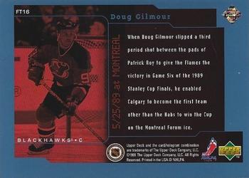 1998-99 Upper Deck - Frozen in Time #FT16 Doug Gilmour Back