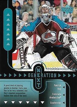 1998-99 Upper Deck - Generation Next #GN8 Patrick Roy / Jose Theodore Front
