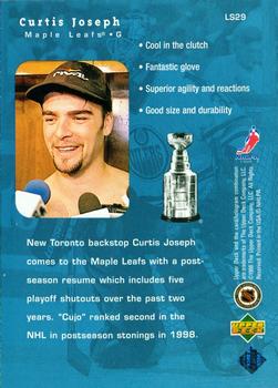 1998-99 Upper Deck - Lord Stanley's Heroes #LS29 Curtis Joseph Back