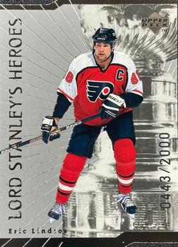 1998-99 Upper Deck - Lord Stanley's Heroes Tier 1 (Quantum Silver) #LS16 Eric Lindros Front