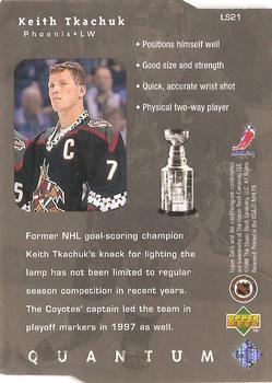 1998-99 Upper Deck - Lord Stanley's Heroes Tier 1 (Quantum Silver) #LS21 Keith Tkachuk Back