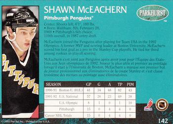 1992-93 Parkhurst #142 Shawn McEachern Back