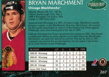 1992-93 Parkhurst #267 Bryan Marchment Back