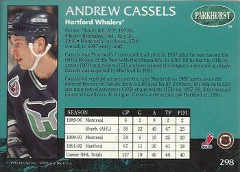 1992-93 Parkhurst #298 Andrew Cassels Back