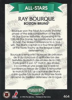 1992-93 Parkhurst #464 Ray Bourque Back