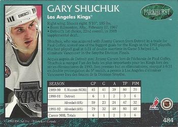 1992-93 Parkhurst #484 Gary Shuchuk Back