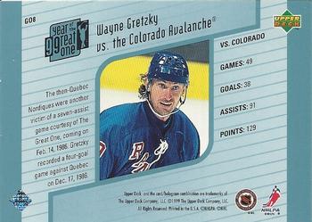 1998-99 Upper Deck - Year of the Great One #GO8 Wayne Gretzky Back