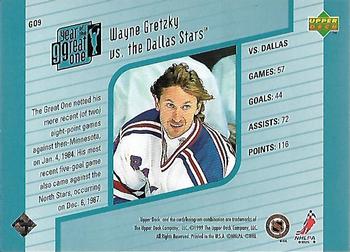 1998-99 Upper Deck - Year of the Great One #GO9 Wayne Gretzky Back