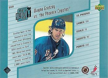 1998-99 Upper Deck - Year of the Great One #GO20 Wayne Gretzky Back