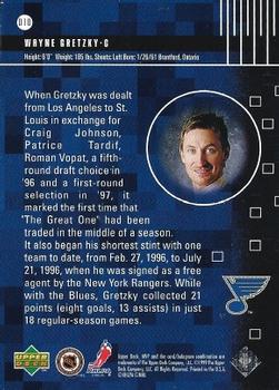 1998-99 Upper Deck MVP - Dynamics #D10 Wayne Gretzky Back