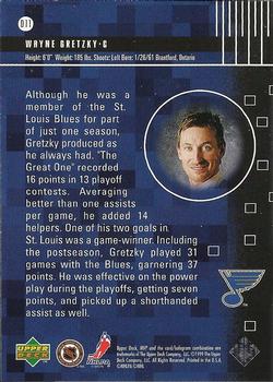 1998-99 Upper Deck MVP - Dynamics #D11 Wayne Gretzky Back