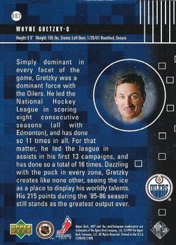 1998-99 Upper Deck MVP - Dynamics #D02 Wayne Gretzky Back