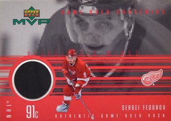 1998-99 Upper Deck MVP - Game Souvenirs #GU-SF Sergei Fedorov Front