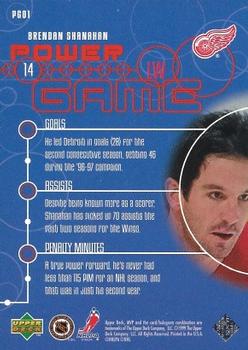 1998-99 Upper Deck MVP - Power Game #PG01 Brendan Shanahan Back