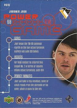 1998-99 Upper Deck MVP - Power Game #PG10 Jaromir Jagr Back