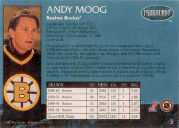 1992-93 Parkhurst - Emerald Ice #3 Andy Moog Back
