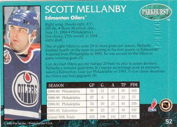 1992-93 Parkhurst - Emerald Ice #52 Scott Mellanby Back
