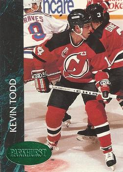 1992-93 Parkhurst - Emerald Ice #94 Kevin Todd Front