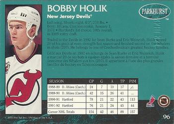 1992-93 Parkhurst - Emerald Ice #96 Bobby Holik Back