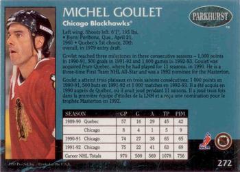 1992-93 Parkhurst - Emerald Ice #272 Michel Goulet Back