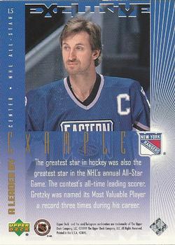 1999 Upper Deck Wayne Gretzky Living Legend - A Leader by Example #L5 Wayne Gretzky Back