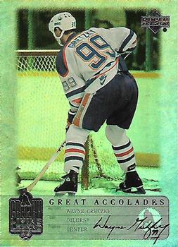1999 Upper Deck Wayne Gretzky Living Legend - Great Accolades #GA8 Most Assists One Season: 163 Front