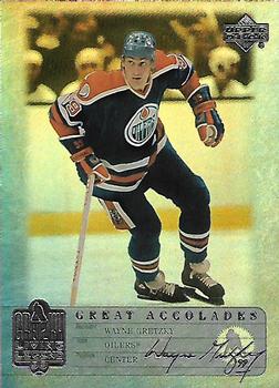 1999 Upper Deck Wayne Gretzky Living Legend - Great Accolades #GA10 Most Assists One Game: 7 Front