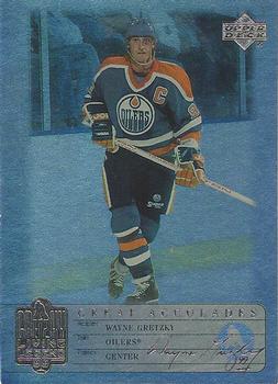 1999 Upper Deck Wayne Gretzky Living Legend - Great Accolades #GA37 Most Assists One Playoff Game: 6 Front