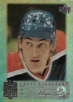 1999 Upper Deck Wayne Gretzky Living Legend - Great Accolades #GA39 Most Points One Playoff Season: 47 Front