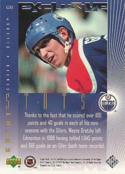 1999 Upper Deck Wayne Gretzky Living Legend - Great Stats #GS1 Wayne Gretzky Back