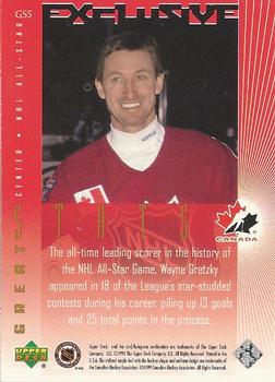 1999 Upper Deck Wayne Gretzky Living Legend - Great Stats #GS5 Wayne Gretzky Back