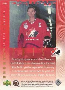 1999 Upper Deck Wayne Gretzky Living Legend - Great Stats #GS6 Wayne Gretzky Back
