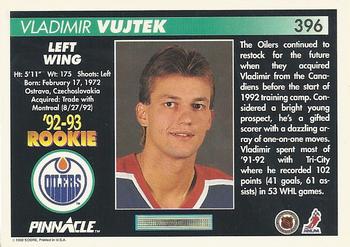 1992-93 Pinnacle #396 Vladimir Vujtek Back