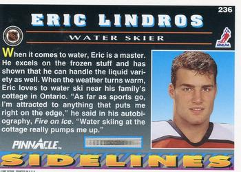 1992-93 Pinnacle #236 Eric Lindros Back
