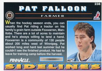 1992-93 Pinnacle #238 Pat Falloon Back
