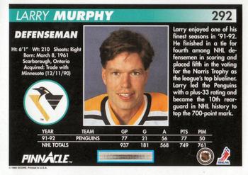 1992-93 Pinnacle #292 Larry Murphy Back